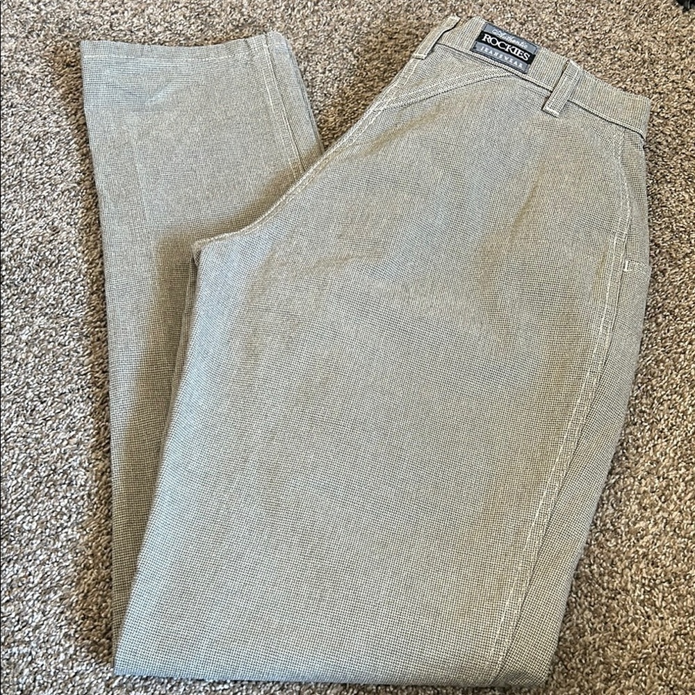Vintage Rockies Tan Patterned Slacks
